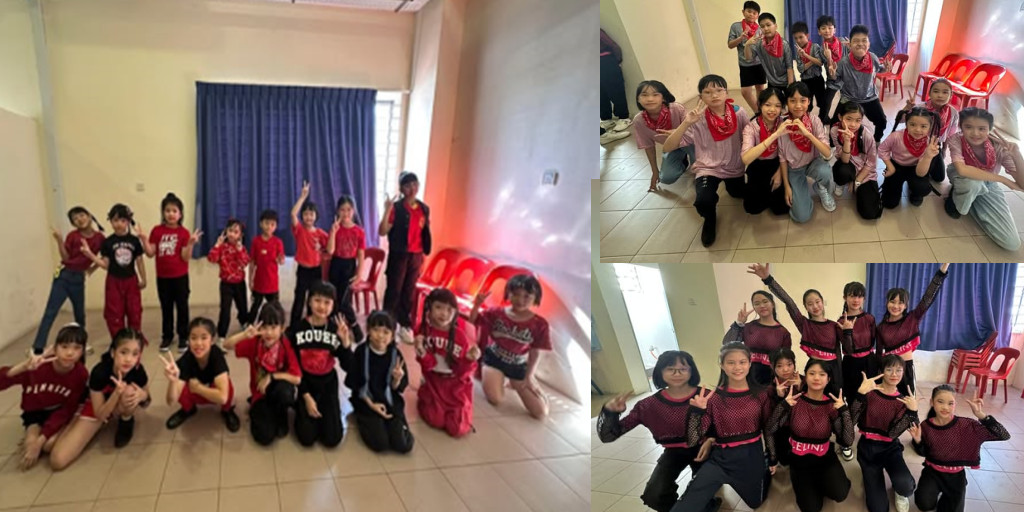 恳亲会表演后台拍一张组合照！加油加油！