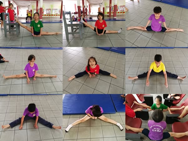 学生们训练开一字马Split ！