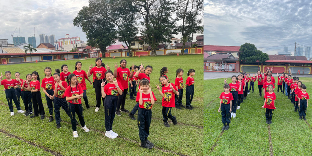 运动会表演成功！